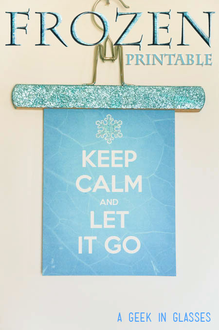 Free Frozen Printable - Perfect for a Frozen Birthday party or just for decoration!