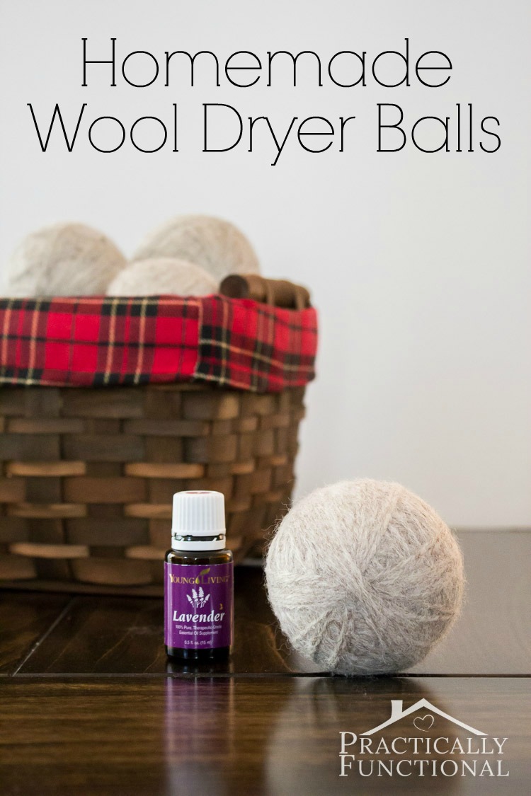 Learn how to make homemade felted wool dryer balls to save time and money and reduce static in your laundry!