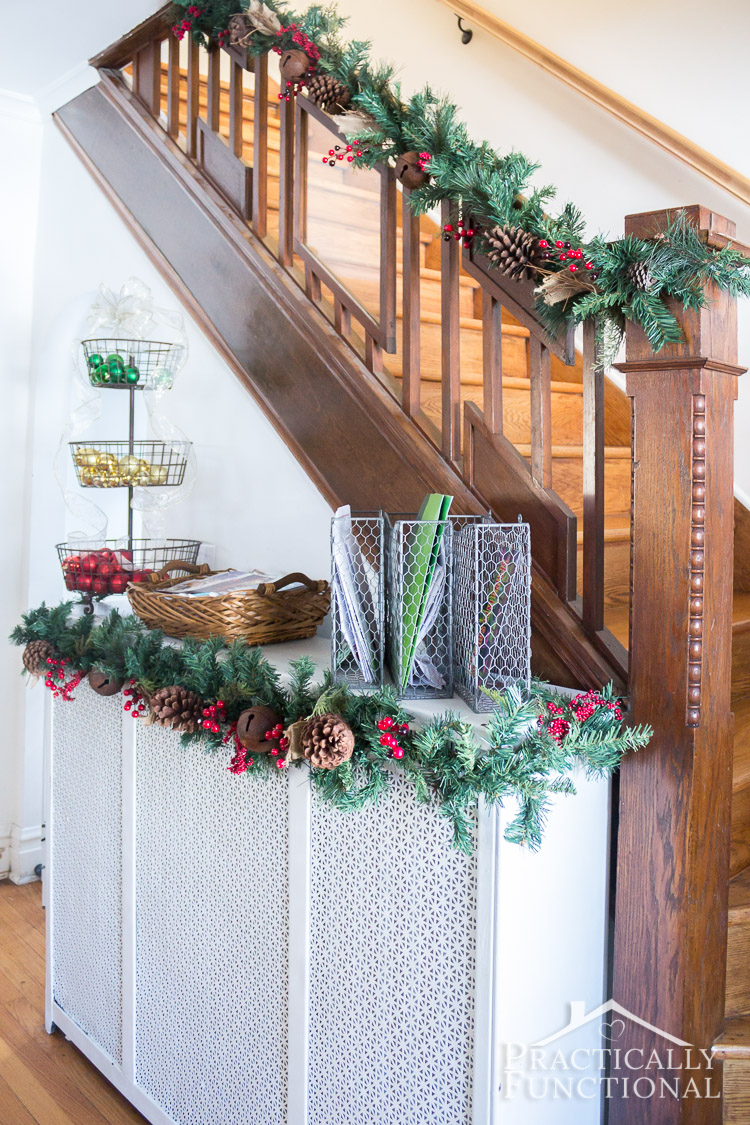 Christmas Stairway Decor – Practically Functional
