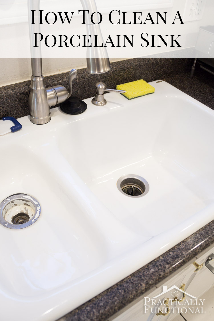 How To Clean A Porcelain Sink Including The Stains And Scuff Marks Practically Functional