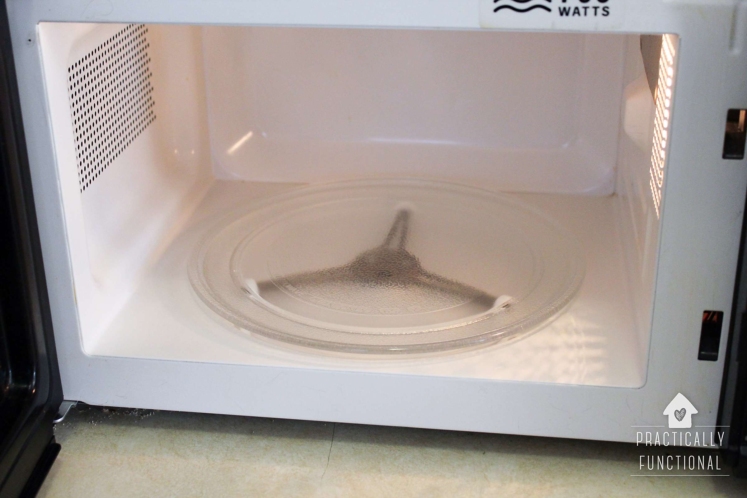 How To Clean A Microwave With Vinegar & Steam; No Scrubbing!
