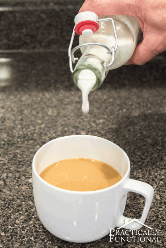 Homemade French Vanilla Coffee Creamer