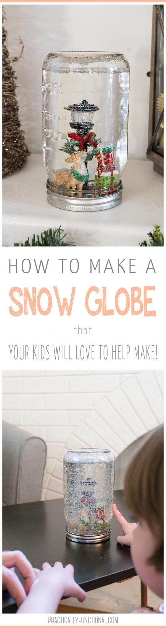 How To Make A Snow Globe In A Mason Jar – Practically Functional