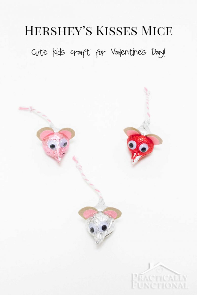 Valentine's Day Hershey's Kisses mice