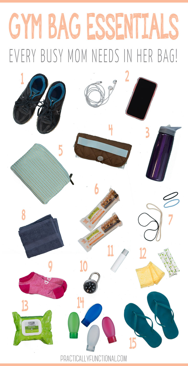 gym bag essentials for busy moms