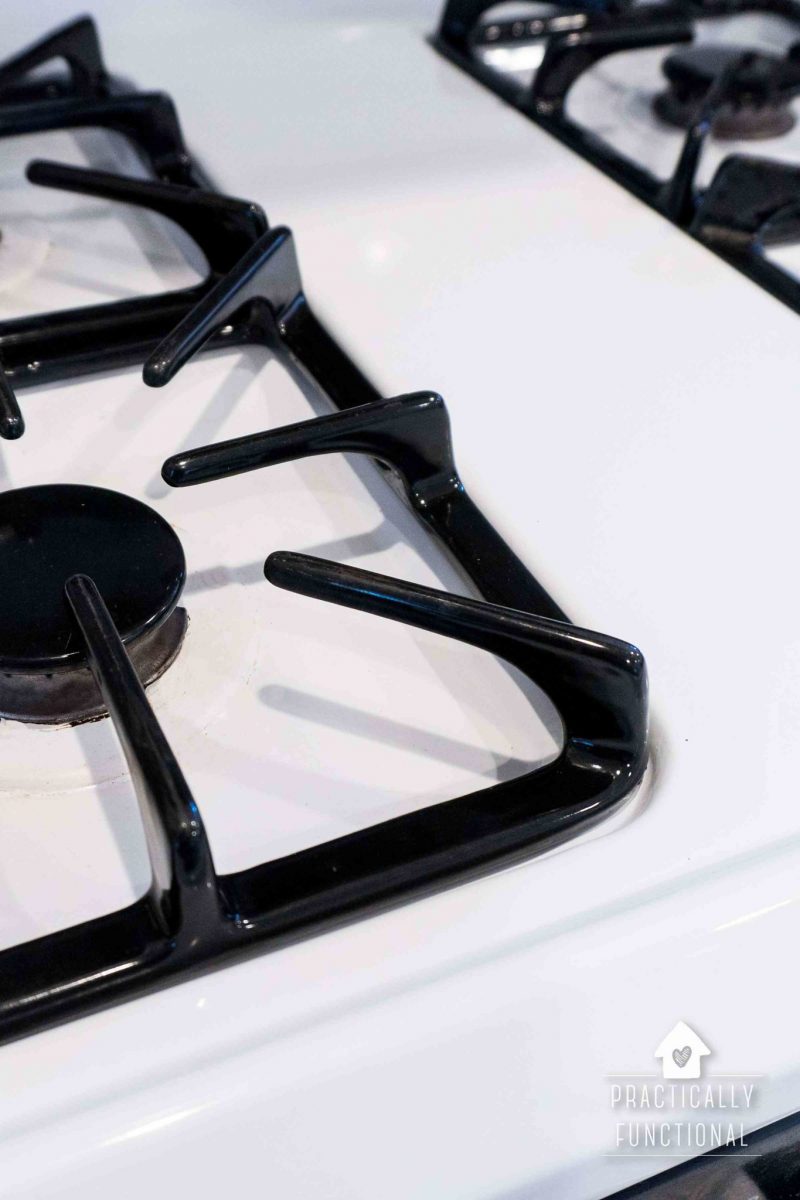 How to clean stove top grates without scrubbing