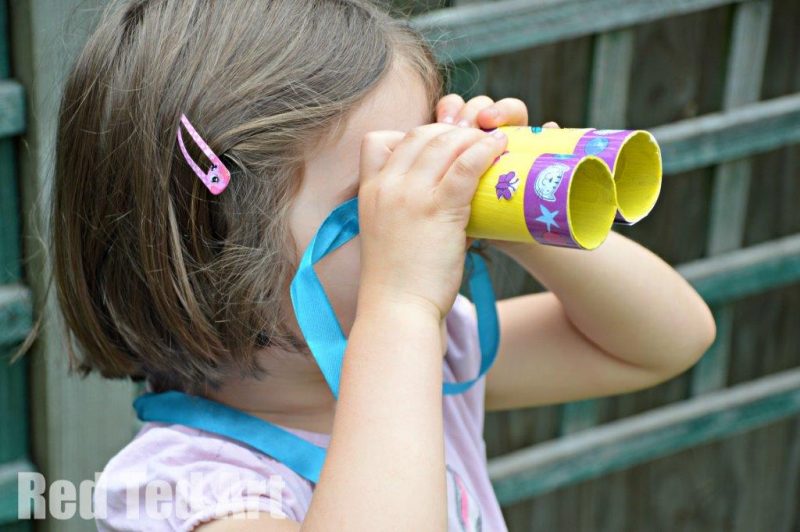 Binocular craft made from tp rolls and 23 other fun summer activities for toddlers