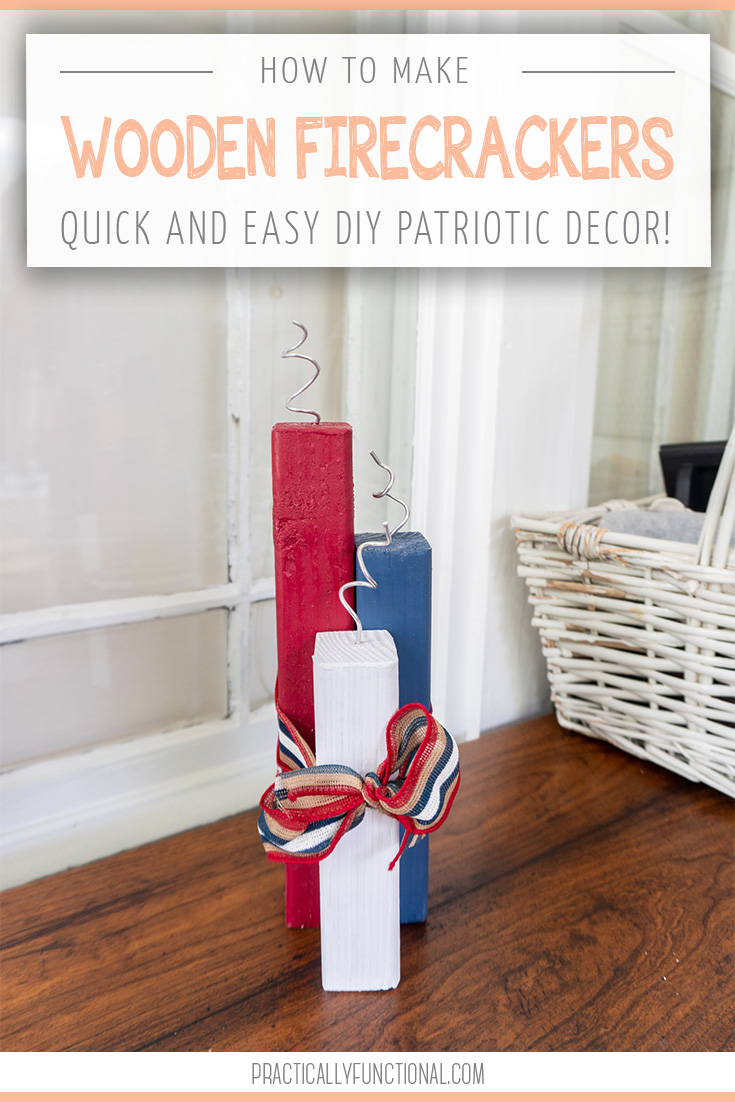 Diy patriotic wooden firecrackers for the 4th of july 1
