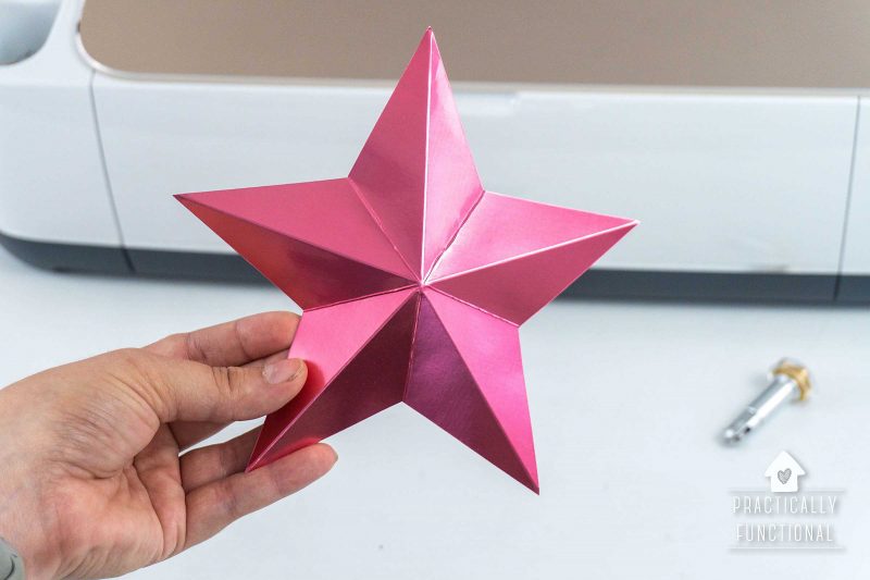 How to make 3d paper stars with the cricut scoring wheel