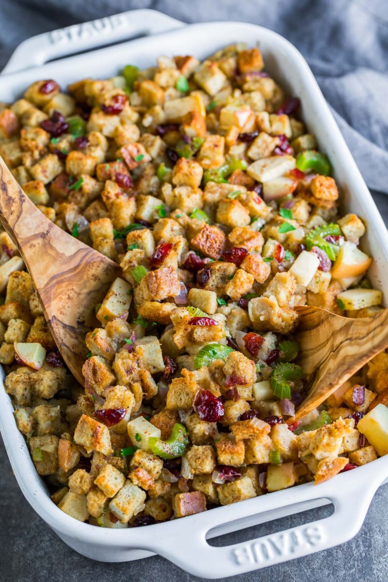 Apple cranberry stuffing recipe thanksgiving side dish and 14 other thanksgiving vegetable side dishes everyone will love