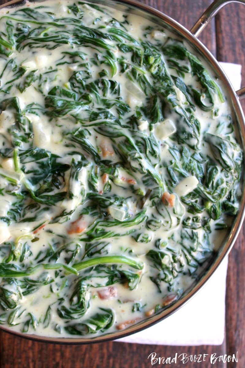 Creamed spinach with bacon and 14 other thanksgiving vegetable side dishes everyone will love