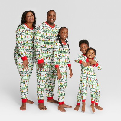 Holiday dr. seuss the grinch family union suits and 19 other matching family Christmas pajamas that are warm, comfy, and totally budget-friendly!
