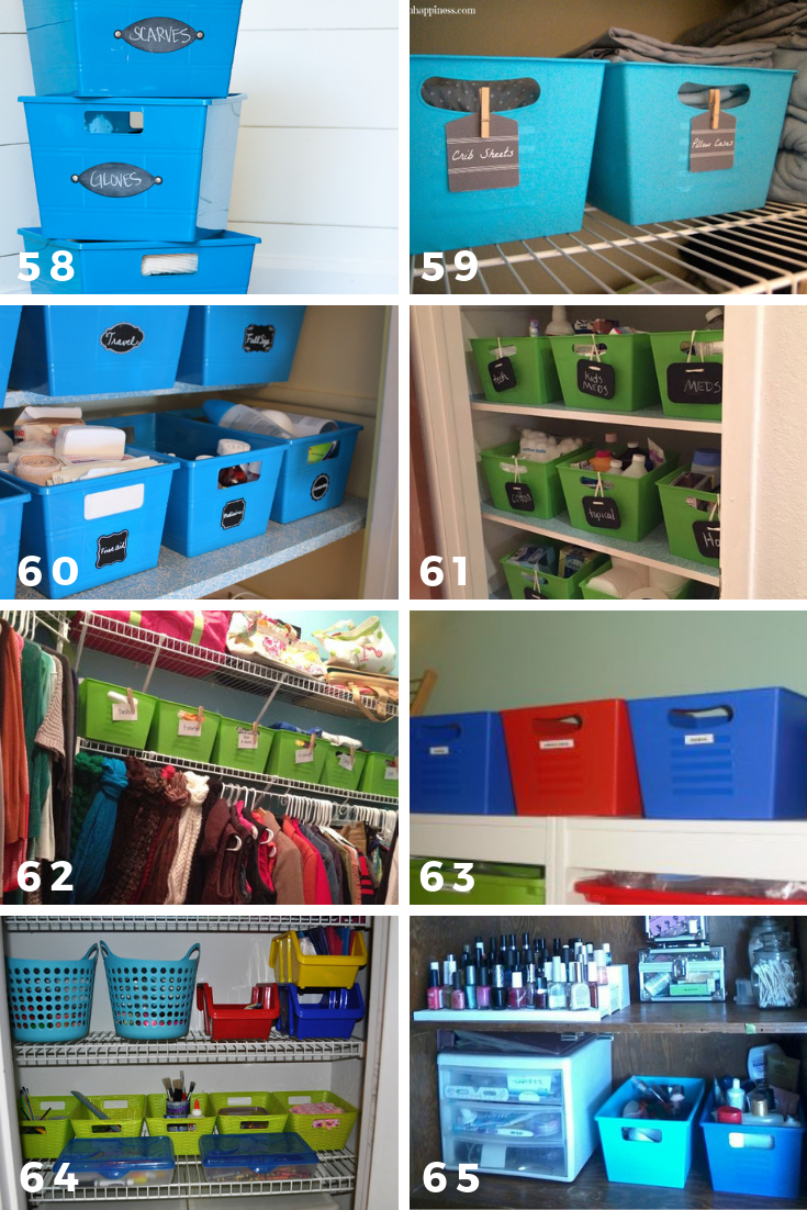 65 ways to organize using dollar tree storage bins organization
