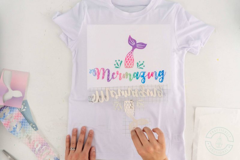 Cricut infusible ink transfer sheets after transferring ink onto a t shirt