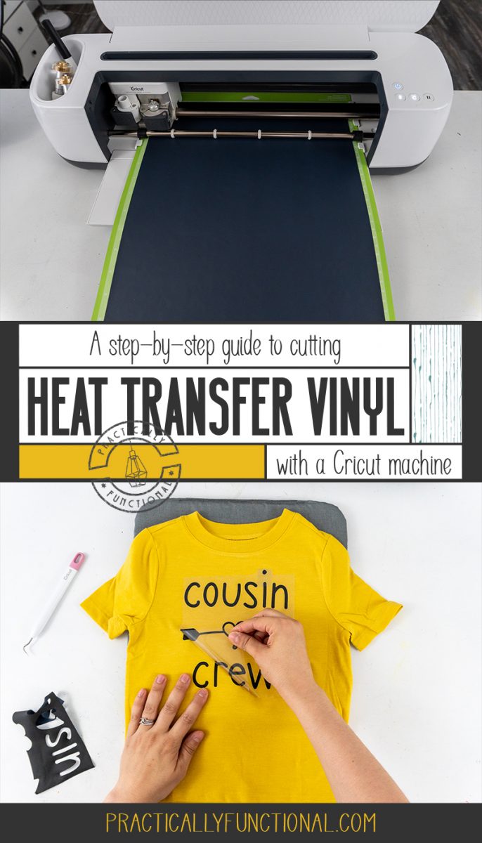 How to cut heat transfer vinyl with a cricut machine and then iron it onto a shirt