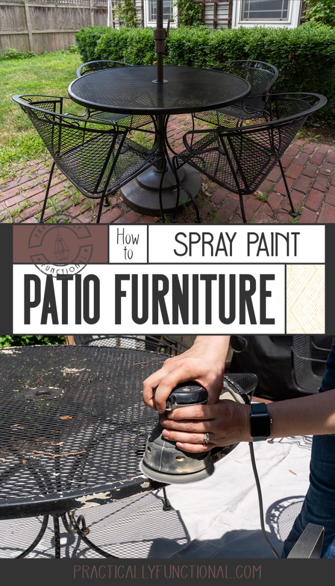 How to spray paint metal outdoor furniture