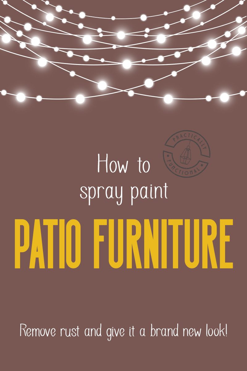 How to spray paint patio furniture