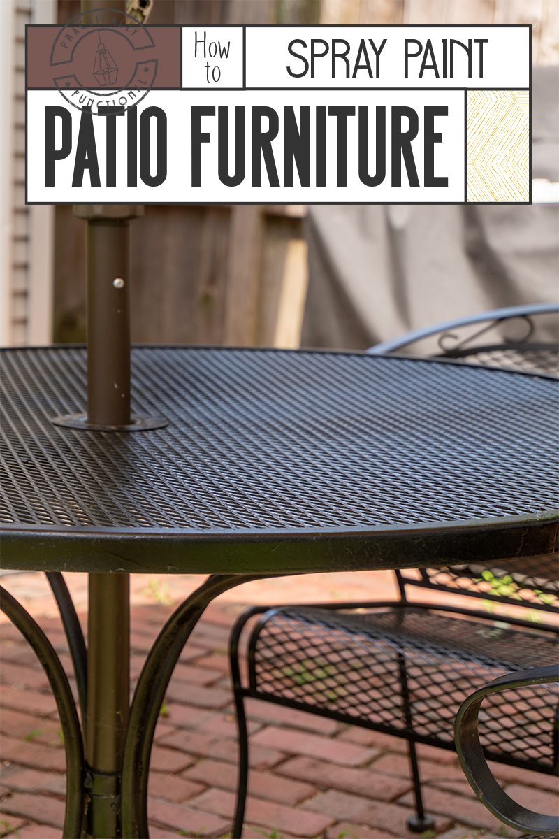 Learn how to spray paint patio furniture