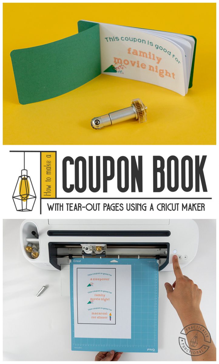 How to make a birthday coupon book using a cricut maker