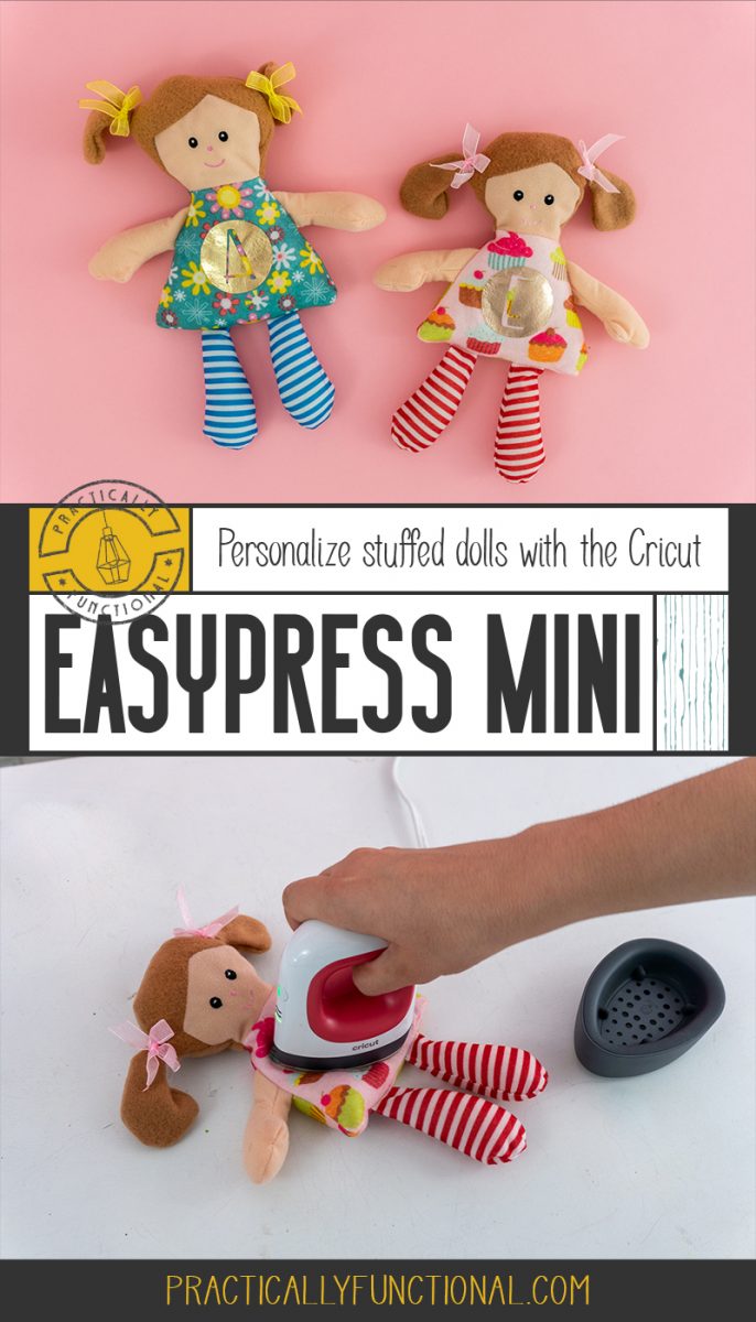 How to personalized stuffed animals or dolls with the cricut easypress mini