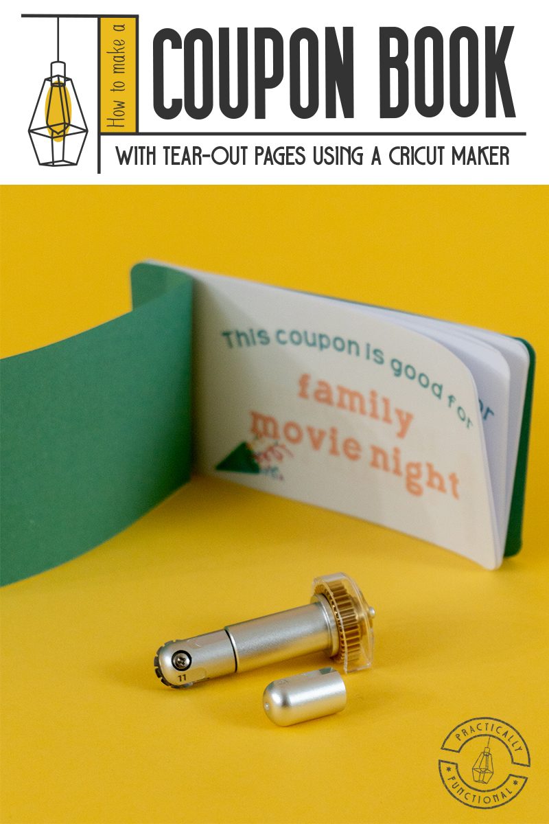 Learn how to make a birthday coupon book using a cricut maker