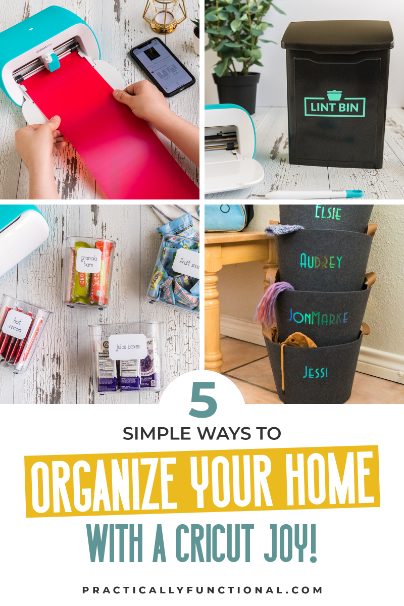 5 simple home organization ideas you can do with a cricut joy