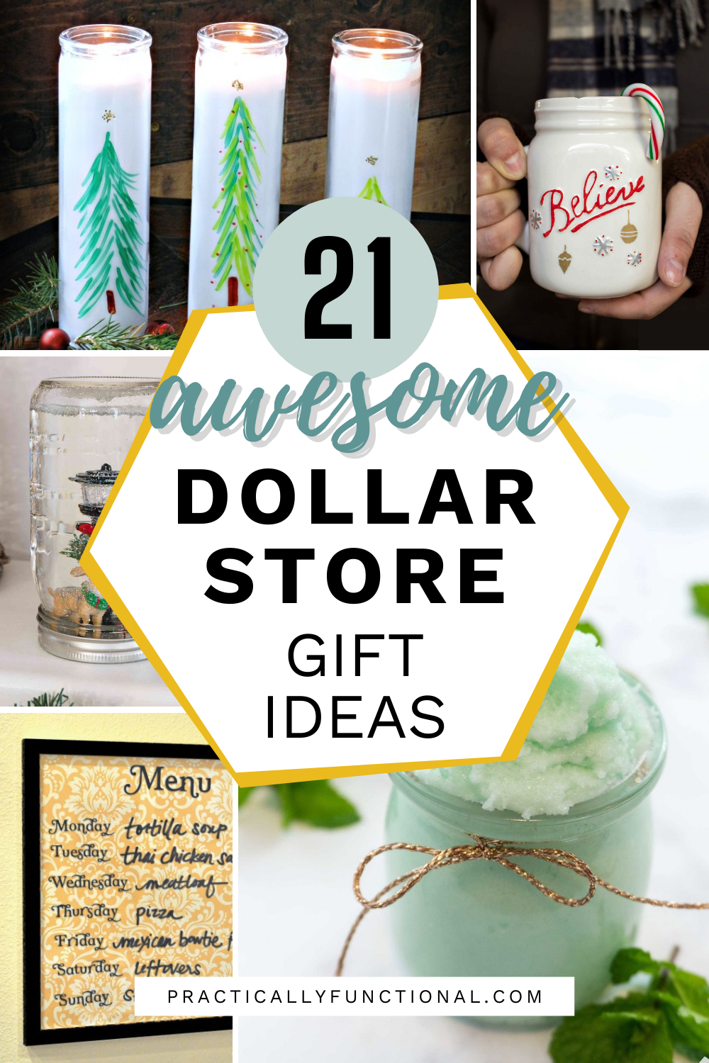 21 Dollar Store Christmas Gift Ideas Practically Functional Pin 3