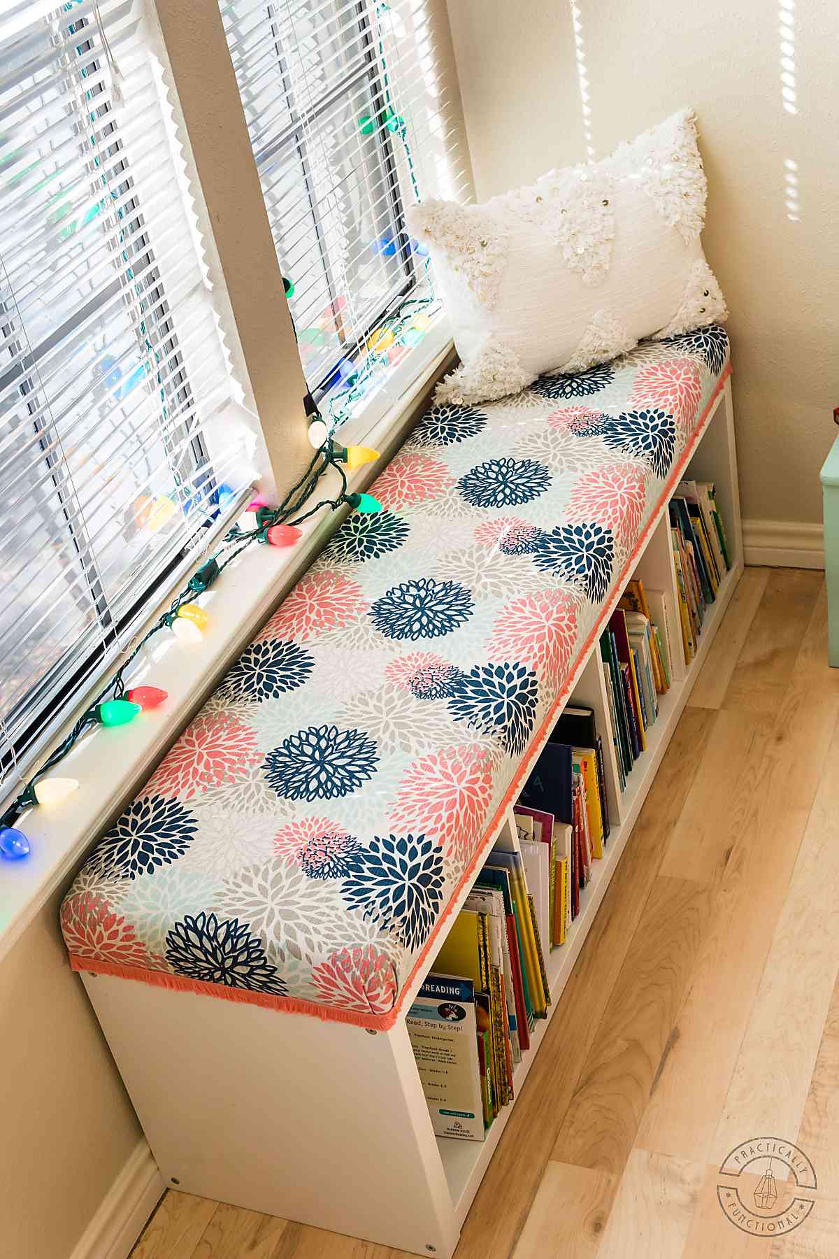 Diy Bench Seat Cushion Upholster A, Ikea Bookcase Bench Seat